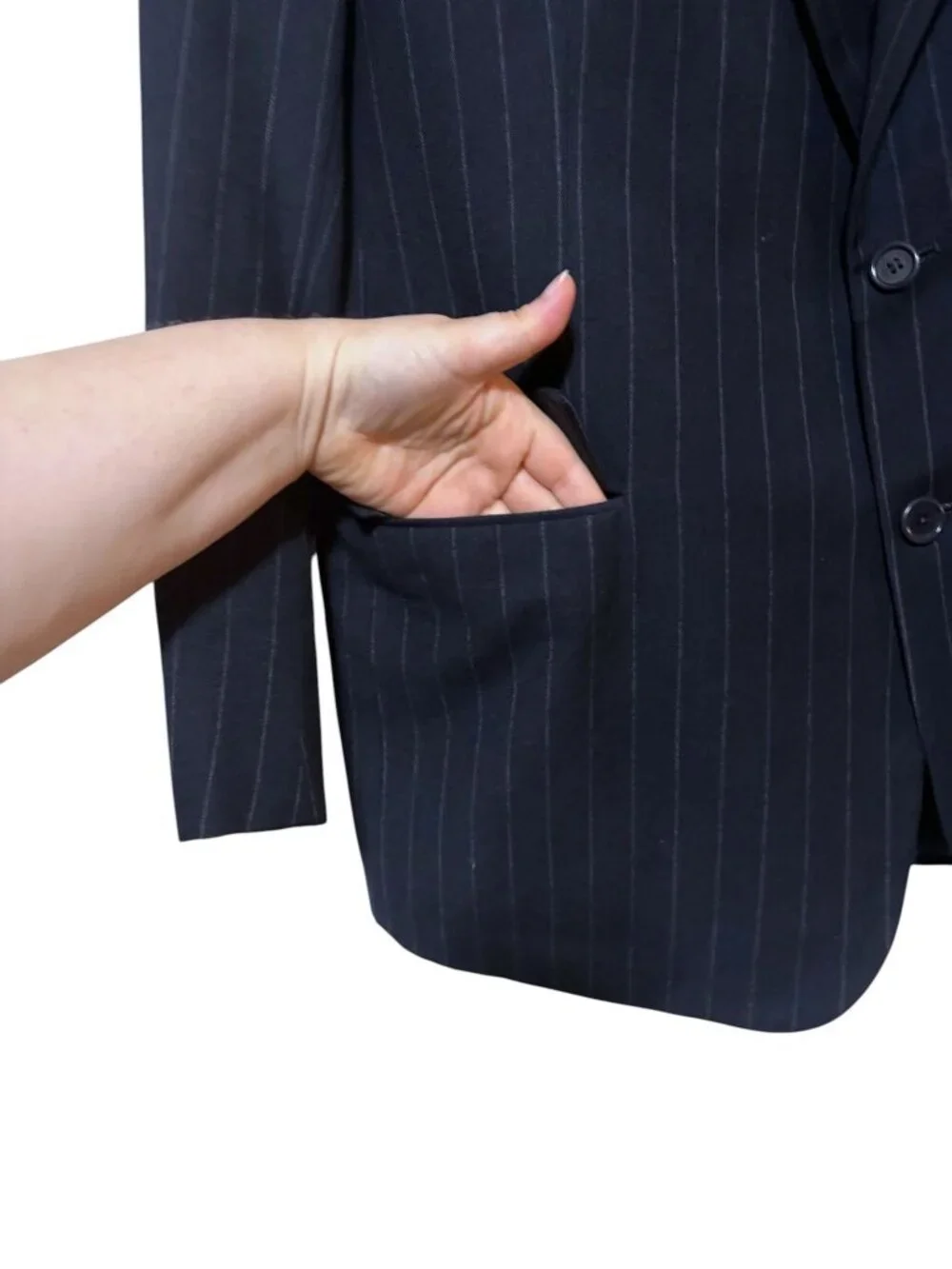 VTG Brooks Brothers Golden Fleece Wool Suit 43 Jacket Pants 38 x 29 Pinstripe
